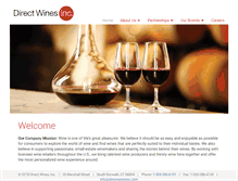 Tablet Screenshot of directwinesinc.com